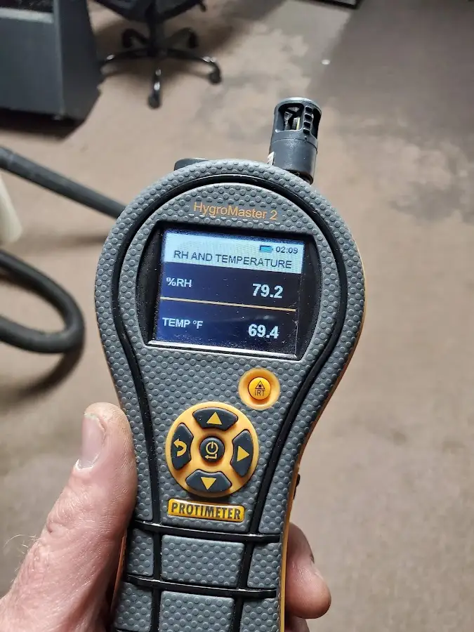 Moisture meter humidity assessment for Mold Remediation & Removal in Commerce